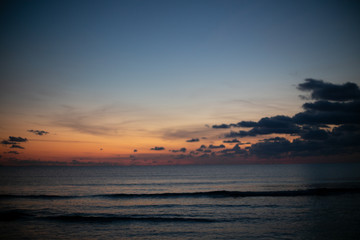 Obraz premium 海と夕日