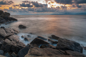 Obraz premium sunset on beach