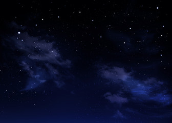 Obraz na płótnie Canvas beautiful background of the night sky with stars