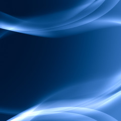 Obraz premium abstract blue waves background