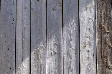 Old wooden boards closeup top view