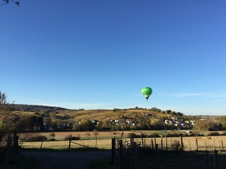 Hot Air Balloon over Eastern Luxembourg