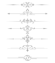 Vintage set. Floral elements for design monograms, invitations, frames, menus and labels. Graphic design of the website, cafes, boutiques, hotels, wedding invitations.