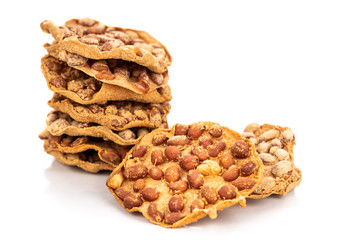 Rempeyek , fried cracker with peanut popular in Malaysia and Indonesia