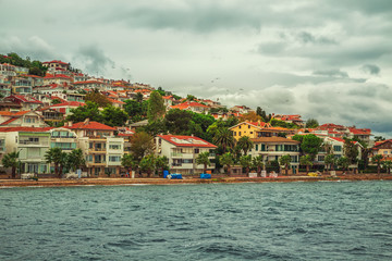 Naklejka premium The picturesque streets of the island Buyukada.