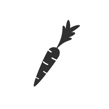 recommend clip art: black carrot with long leaf icon