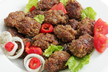 spicy meatballs ready to eat