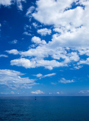 clouds over ocean