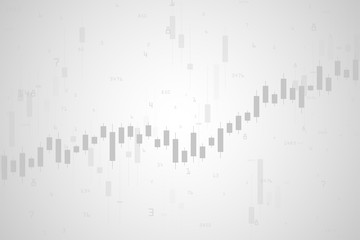 Fototapeta premium Business candle stick graph chart of stock market investment trading, Bullish point, Bearish point for business and financial concepts, reports and investment. Vector illustration