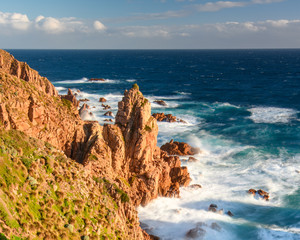 Fototapeta na wymiar Sea vs Land, Cape Woolamai 