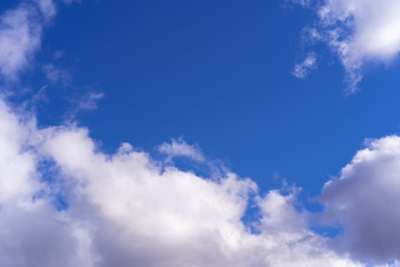 Fototapeta premium blue sky with cloud closeup