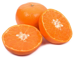 Orange fruit isolated on white background