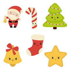 Fototapeta premium Set of Christmas Icons