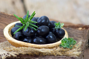 black olives in a bowl