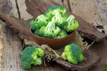 fresh broccoli in a bowl