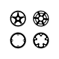 Bicycle crank vector collection