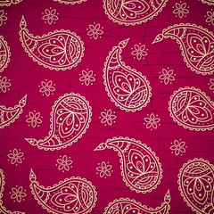 Bright pattern with paisley.