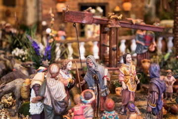 Figuras de  natividad en Navidad