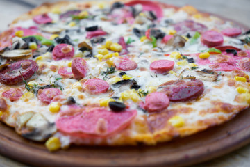 Delicious Pizza on the Table