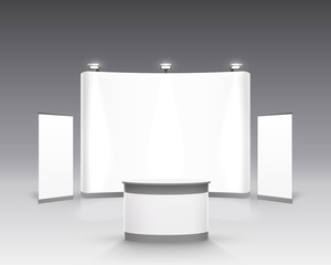 Scene show Podium for presentations