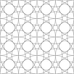 Obraz premium Seamless Geometric Circular Pattern Vector - Modern Abstract Design
