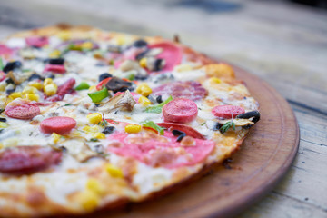 Delicious Pizza on the Table