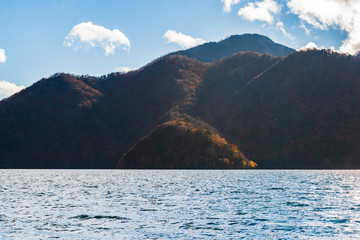 秋の中禅寺湖　Beautiful autumn color in Nikko Japan