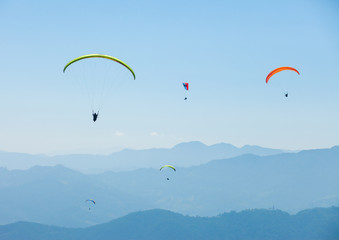 Paragliding over Pokhara, Nepal