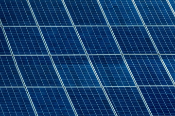 Closeup of Solar panel on the roof of modern house texture background pattern