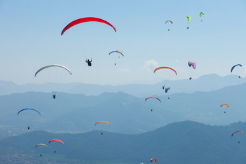 Paragliding over Pokhara, Nepal