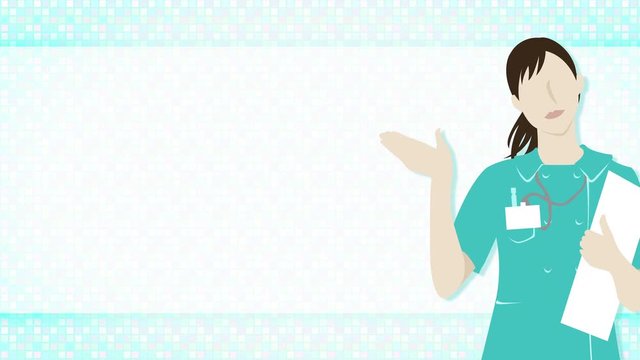 バストアップの看護師(ナース)からのご案内 ループ