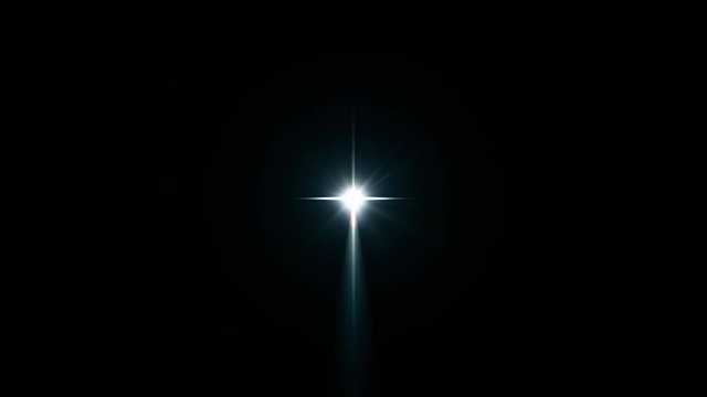 Star of Bethlehem with alpha matte.