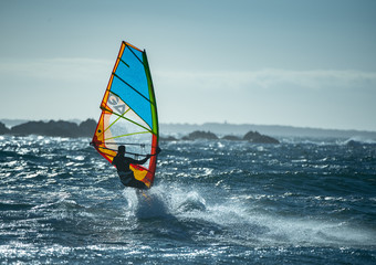 windsurfer in action
