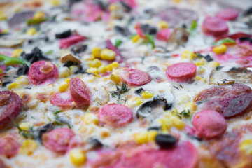 Delicious Pizza on the Table