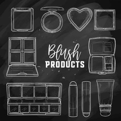 Sketch set of makeup products