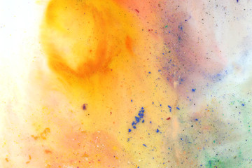 Abstract ink background. Marble style. Colorful paint stroke texture on white background. Wallpaper for web and game design. Grunge mud art.