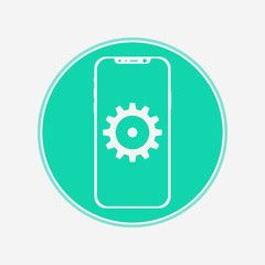 Settings vector icon sign symbol