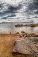 lake in winter