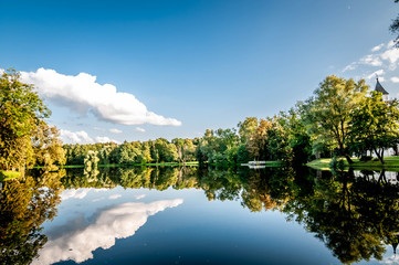 Park in Radziejowice. Poland