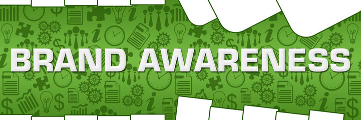 Brand Awareness Business Texture Green Horizontal 