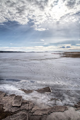 ice on the lake