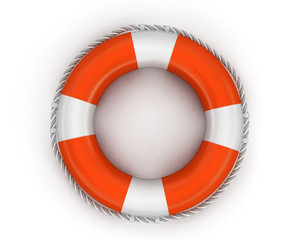 Lifebuoy. Image with clipping path