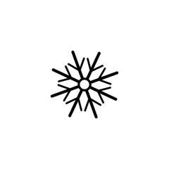 snowflake icon. flat design