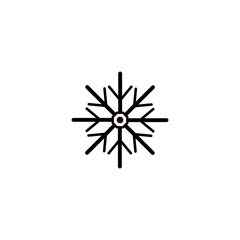 snowflake icon. flat design