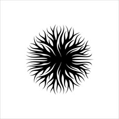 Obraz premium Abstract tree logo design, root logo design inspiration