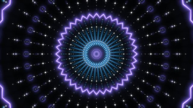 motion purple and blue light on black background, loop