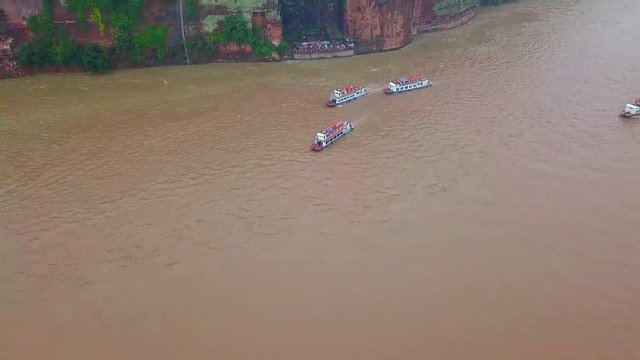 Leshan Grand Buddha (Giant Buddha), UNESCO World Heritage Site, Leshan, Lingyun Shan Mountain, Sichuan, China