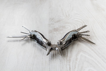 Multi-tool on white background