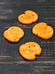 Four croutons bruschetta