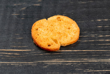 Crackers bruschetta closeup